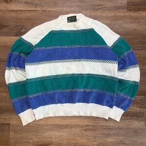 Vintage 90s Cable Knit Coogi Style Sweater